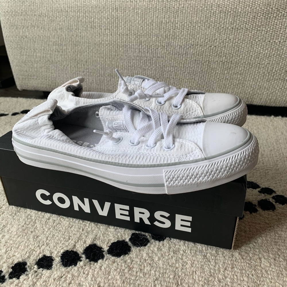 White Converse Shoreline